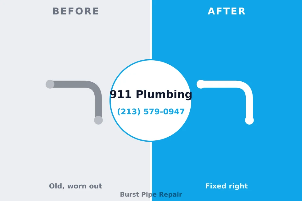 Before and after: plumbing repair Waimanalo Beach, HI